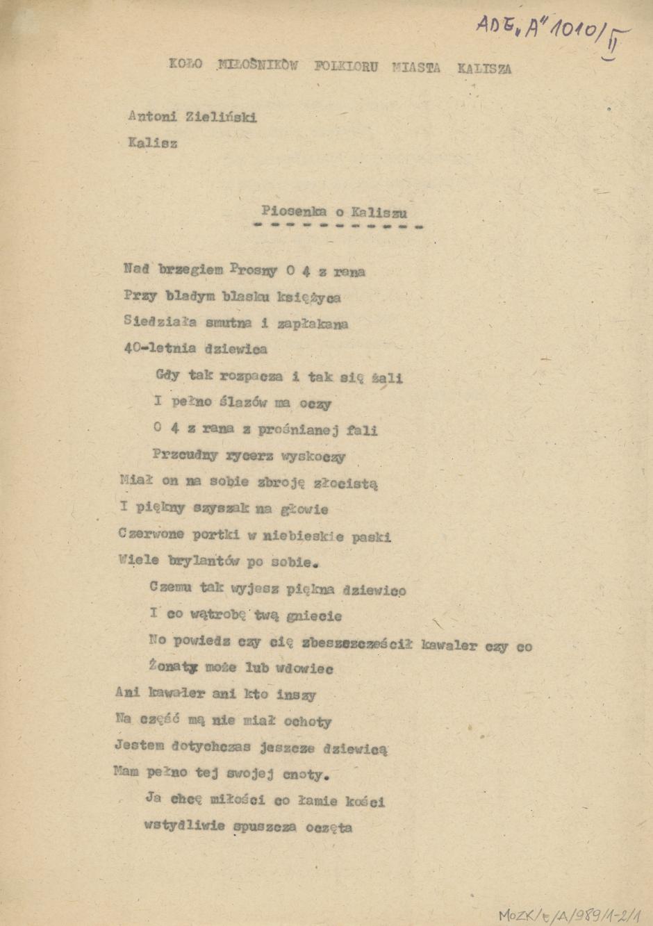 Piosenka o Kaliszu