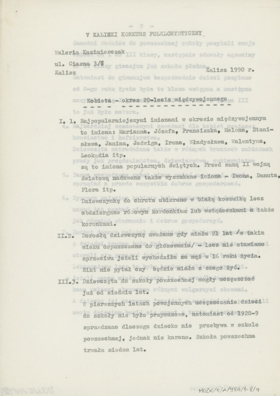 Kobieta - okres 20-lecia międzywojennegoo