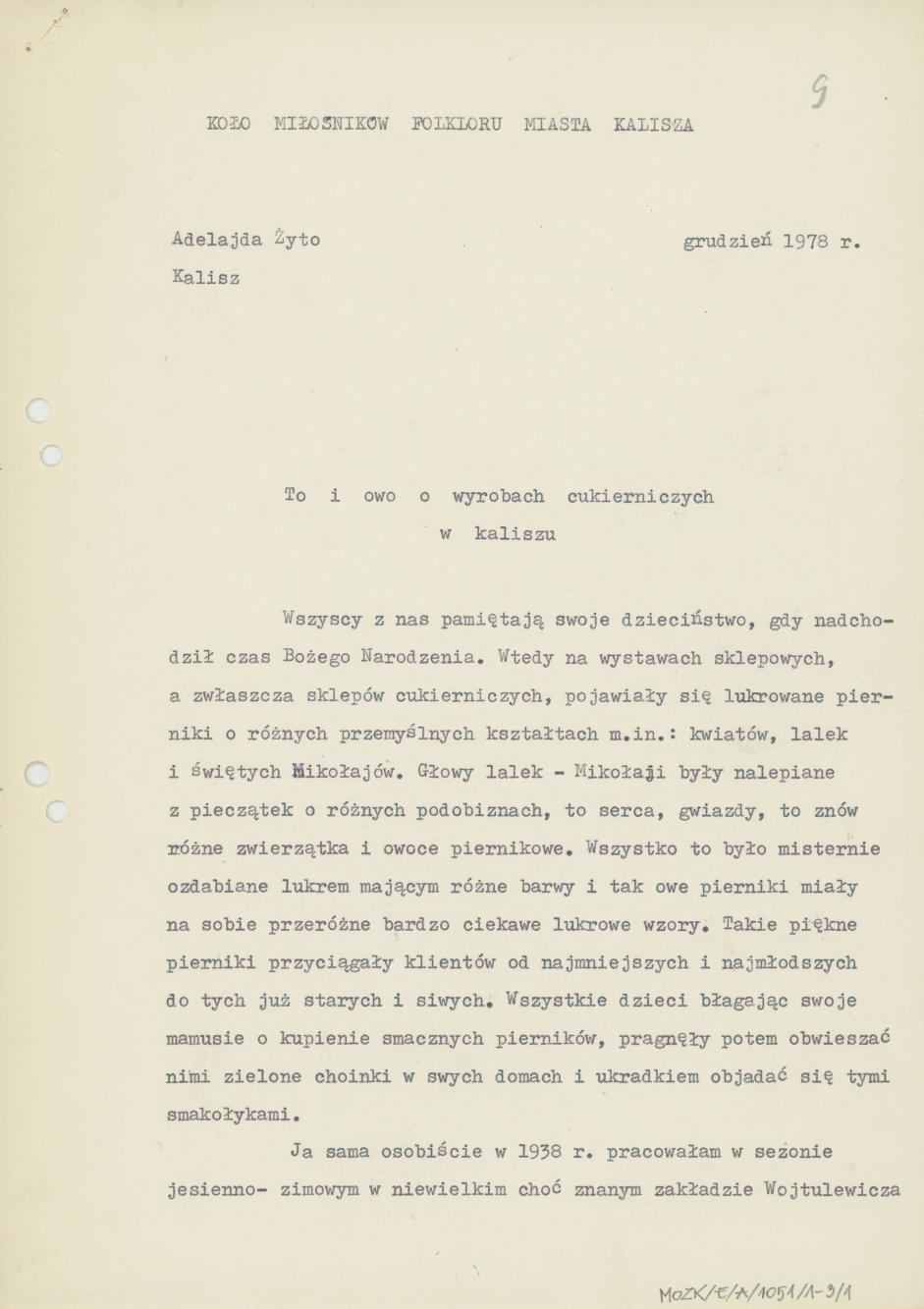 To i owo o wyrobach cukierniczych w Kaliszu