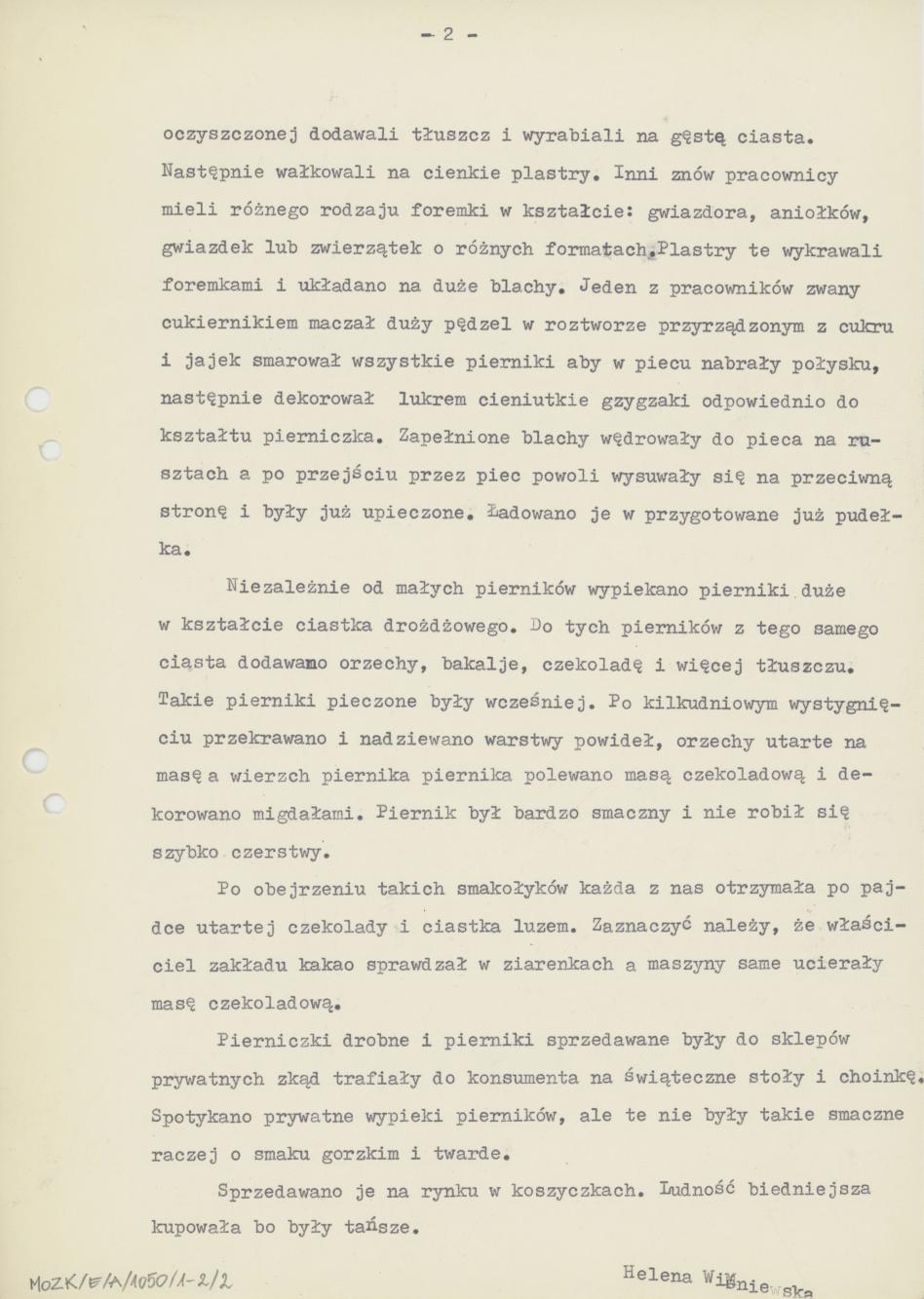 Pierniki u p. Mystkowskiego