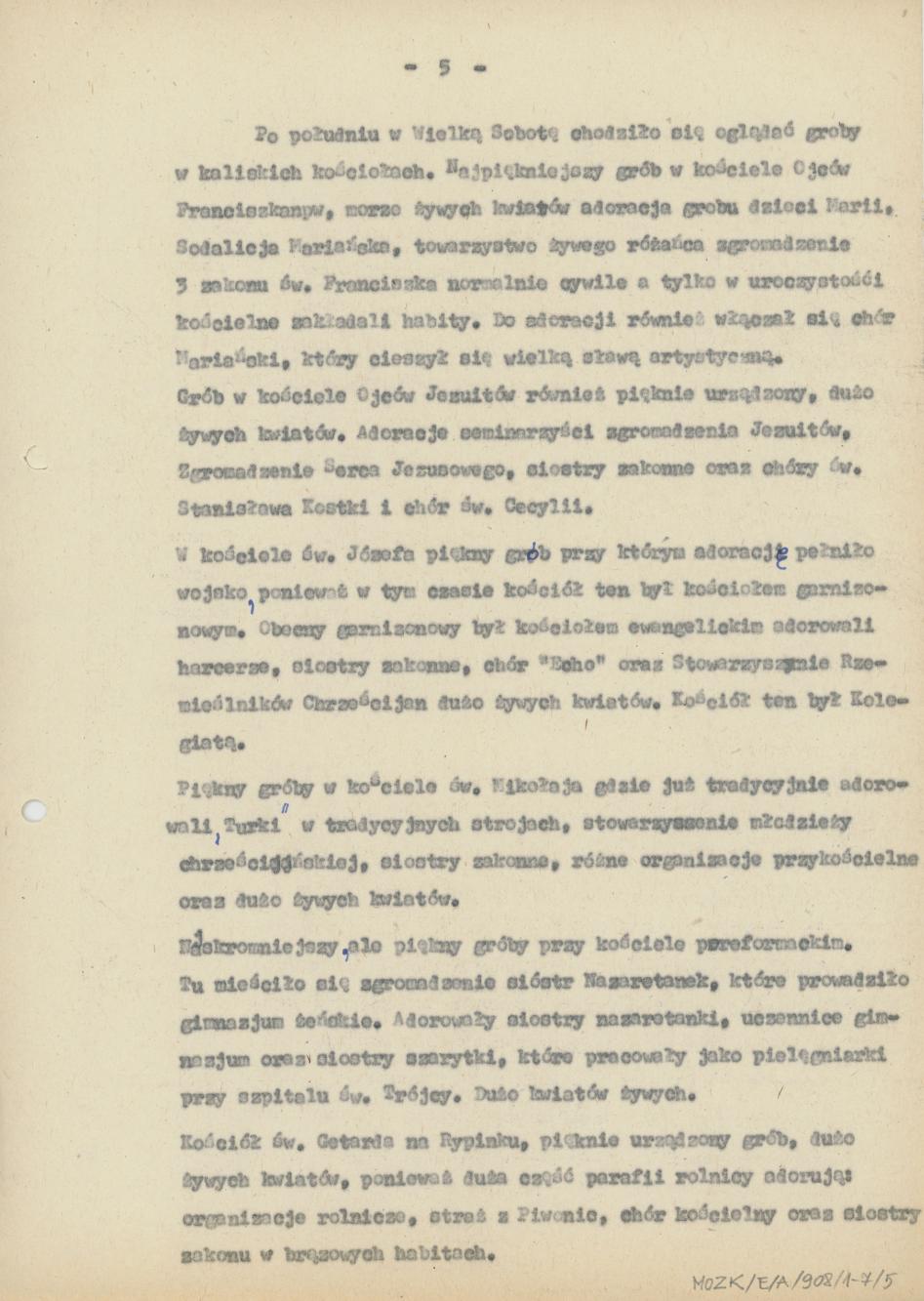 Tradycje związane z Wielkim Postem, Wielkanocą oraz Zielonymi Świętami od 7 roku życia aż do pełnoletności