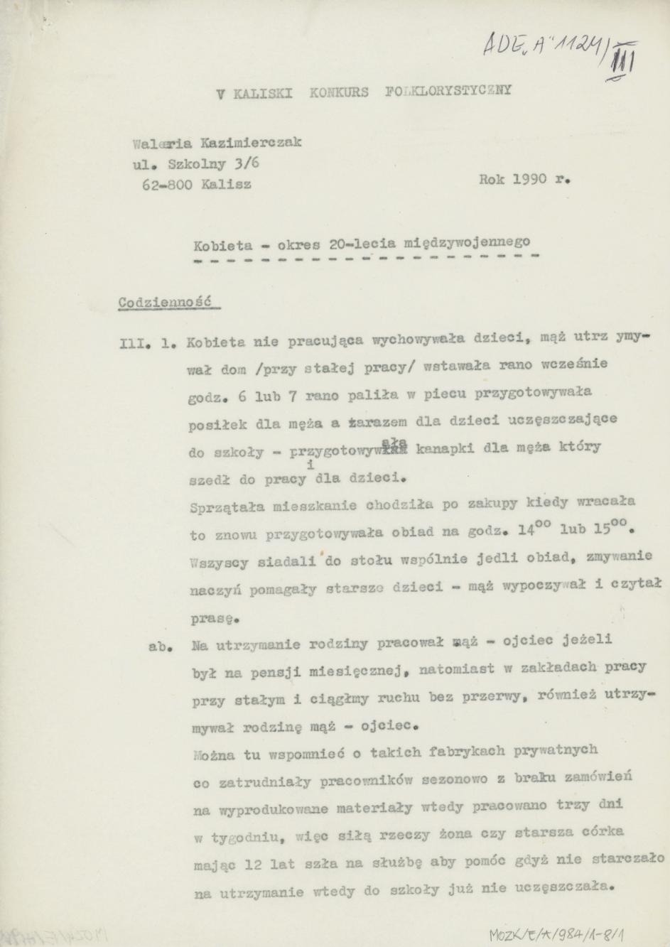 Kobieta - okres 20-lecia międzywojennegoo