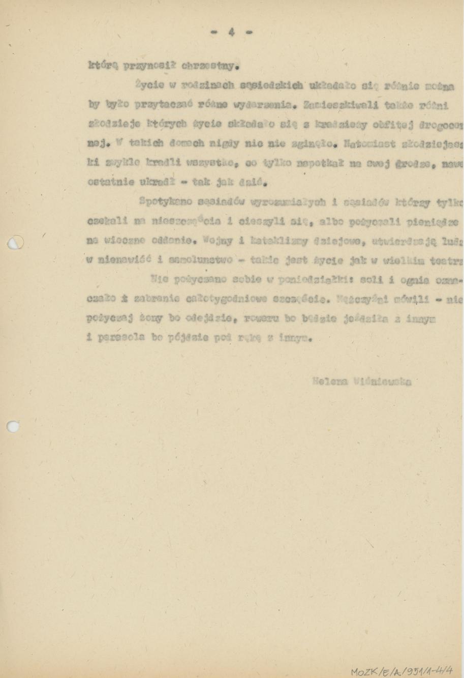 Współżycie sąsiedzkie - lata 1920-30