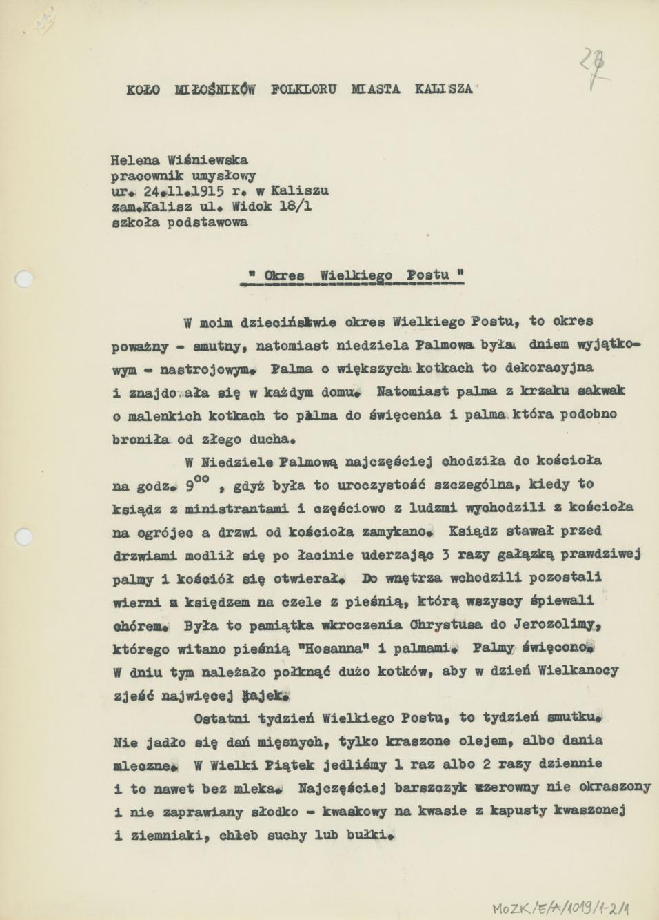 Okres Wielkiego Postu