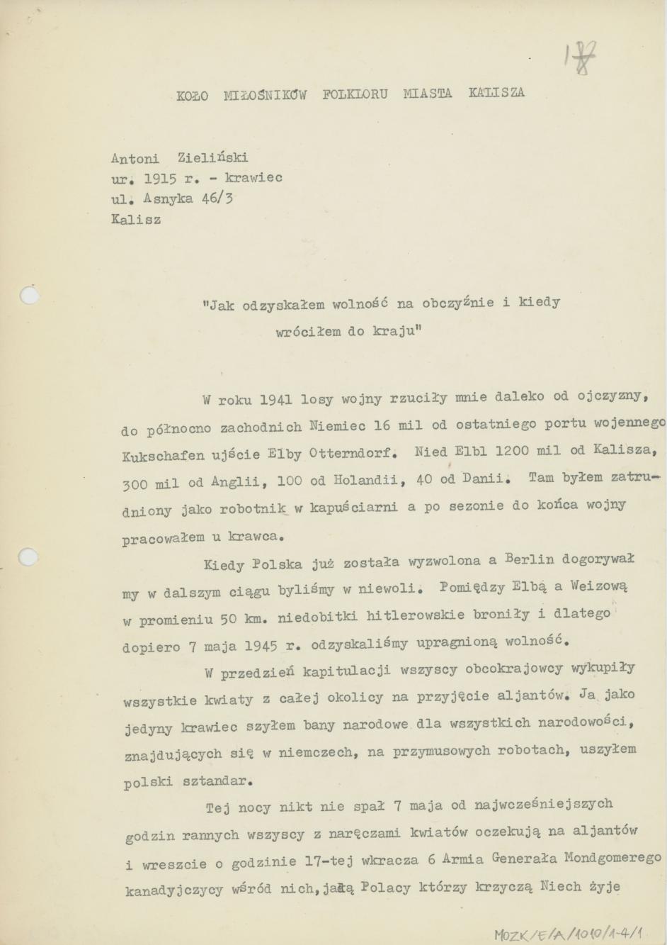 Jak odzyskałem wolność na obczyźnie i kiedy wróciłem do kraju