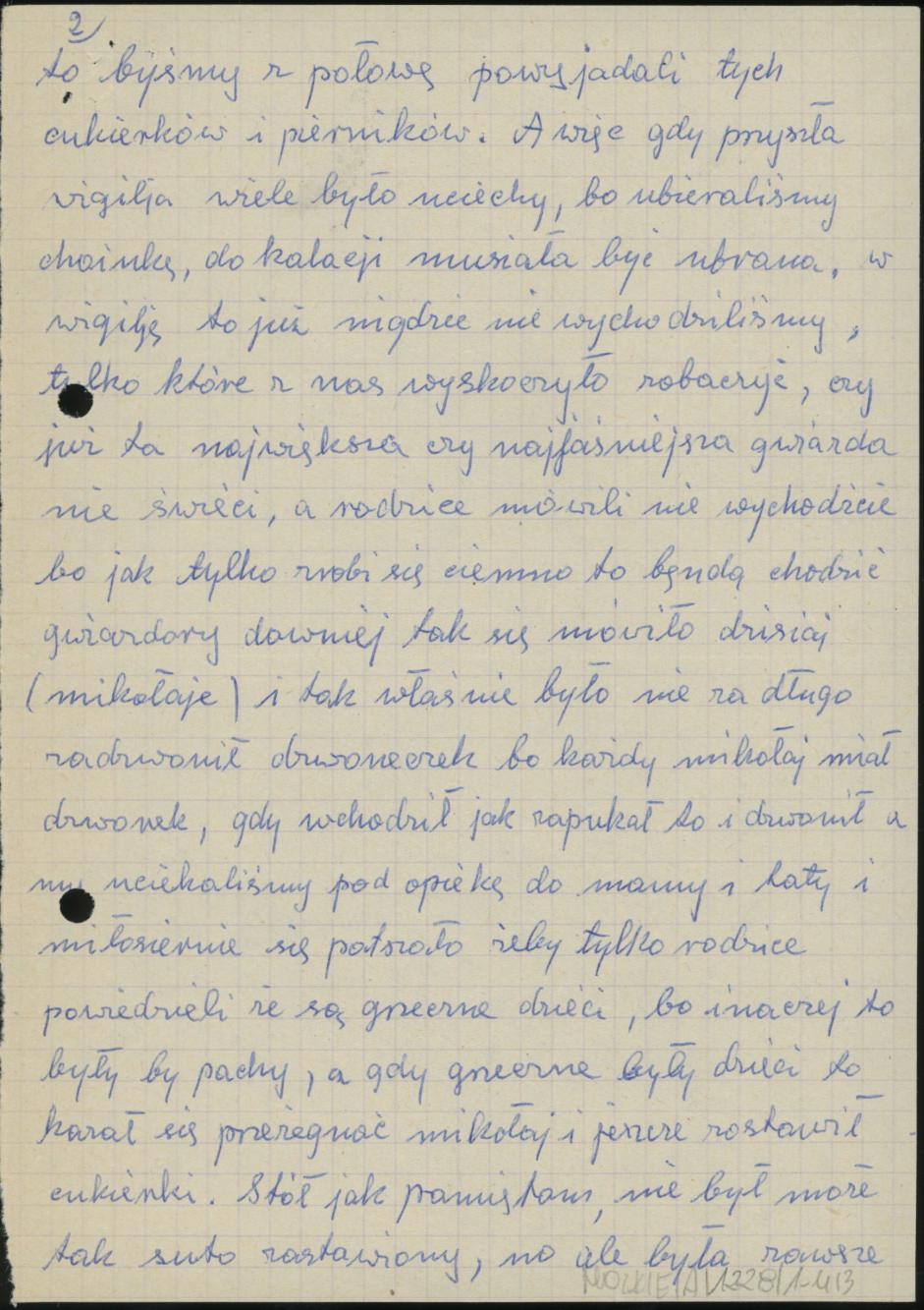 Wigilia u mej mamy z młodych lat