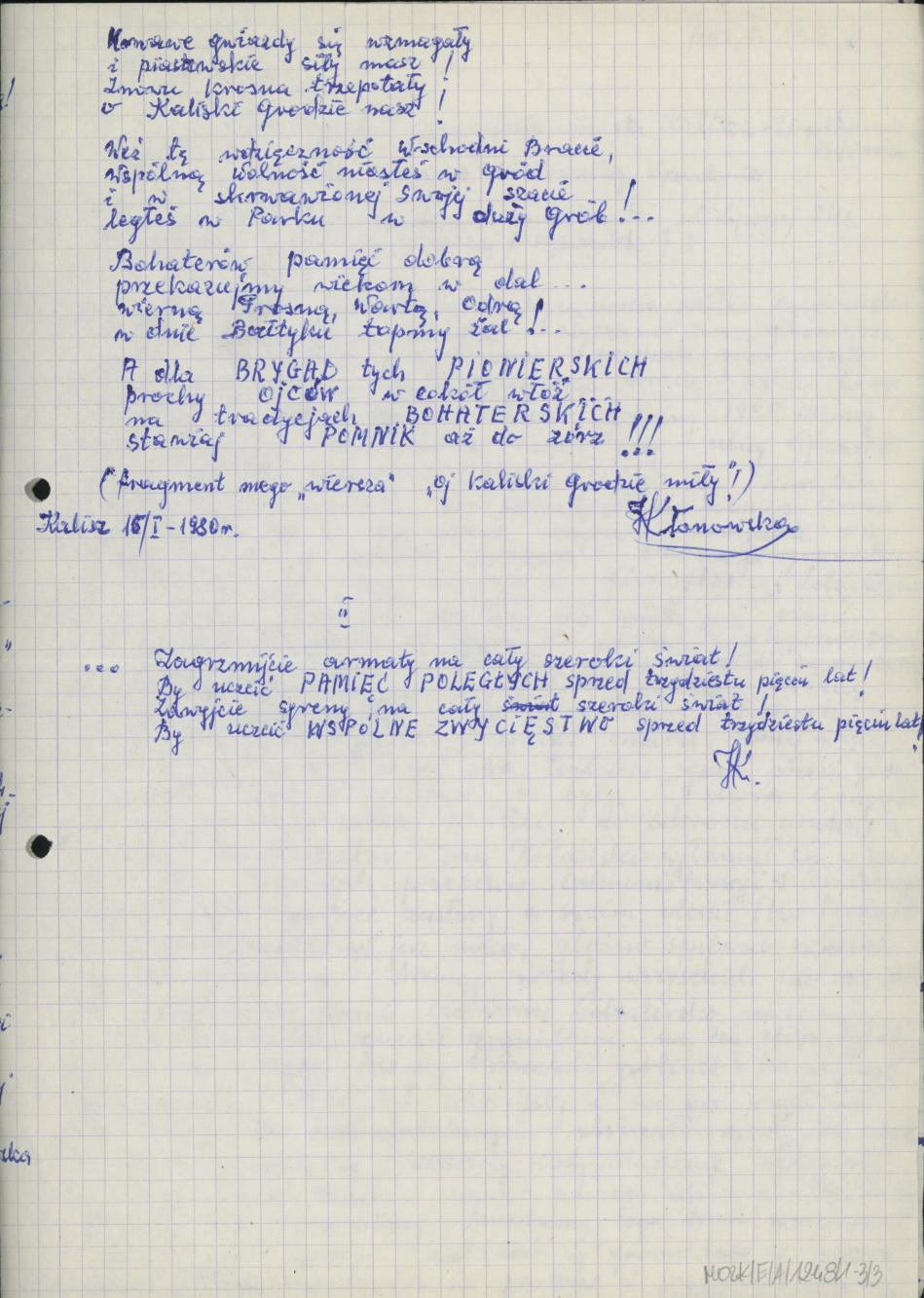 Dzień wyzwolenia miasta Kalisza