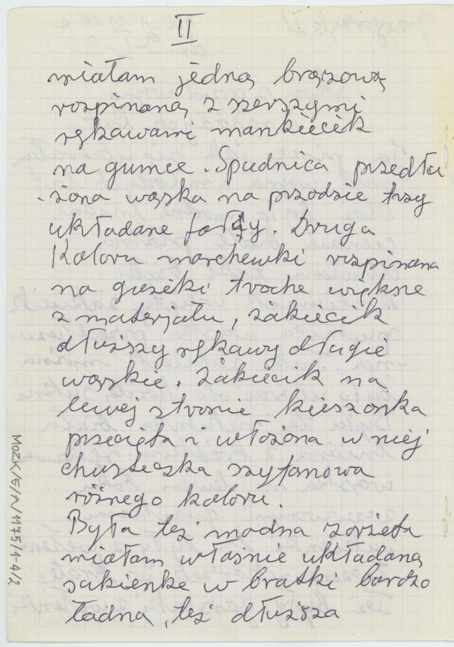 Strój sprzed wojny z młodych lat