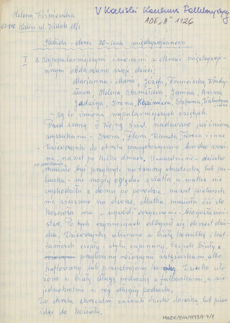 Kobieta - okres 20-lecia międzywojennego