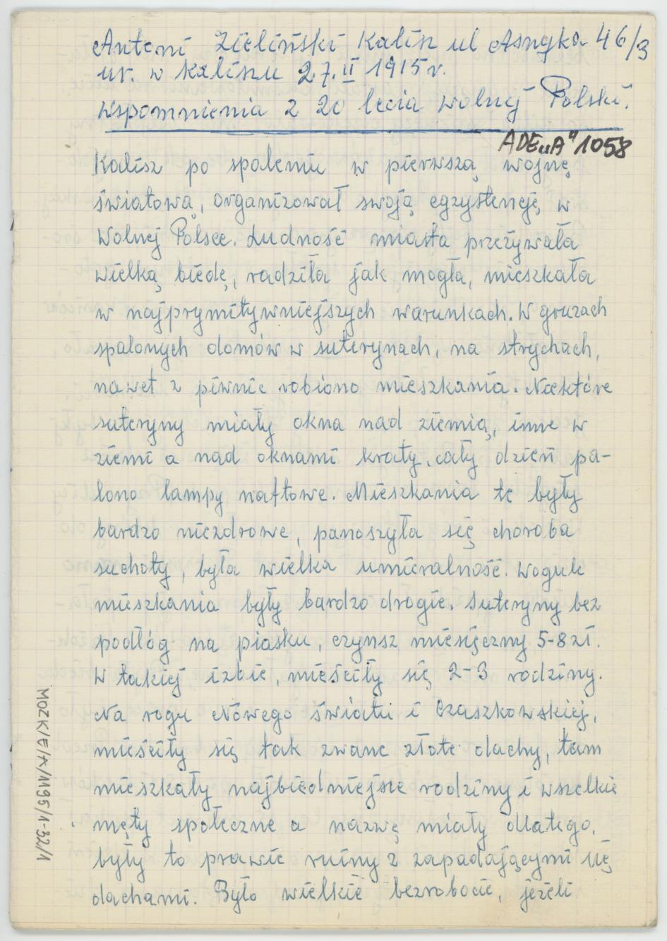 Wspomnienia z 20-lecia wolnej Polski, cz. 1