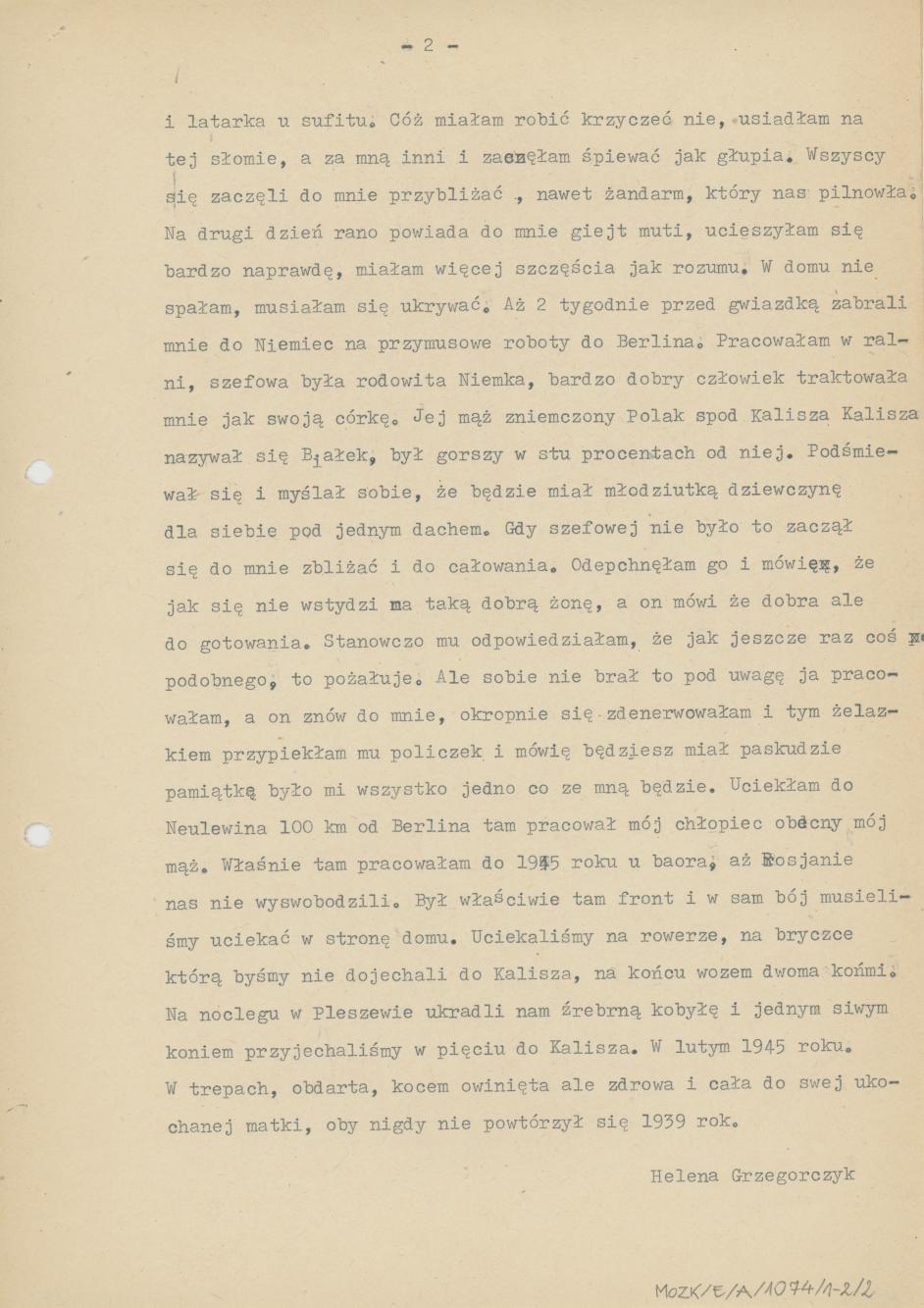 Moje wspomnienia od 1939 roku do 1954