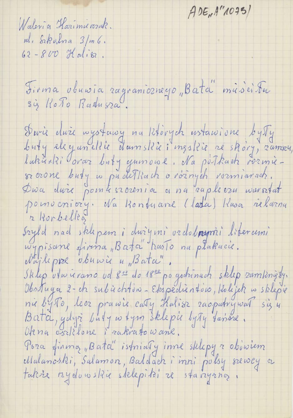 Firma obuwia zagranicznego "Bata"