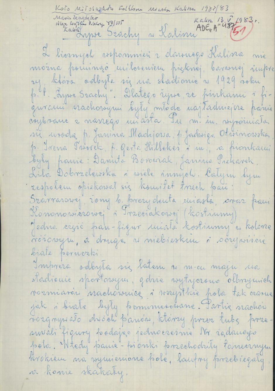 Żywe szachy w Kaliszu