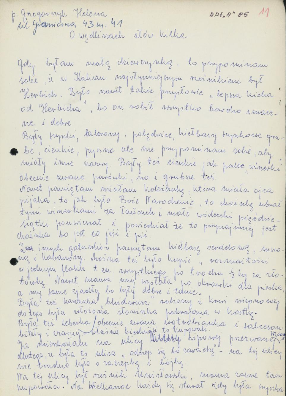 O wędlinach słów kilka