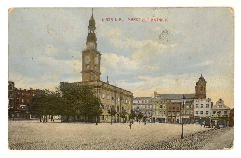 Rynek w Lesznie z Ratuszem