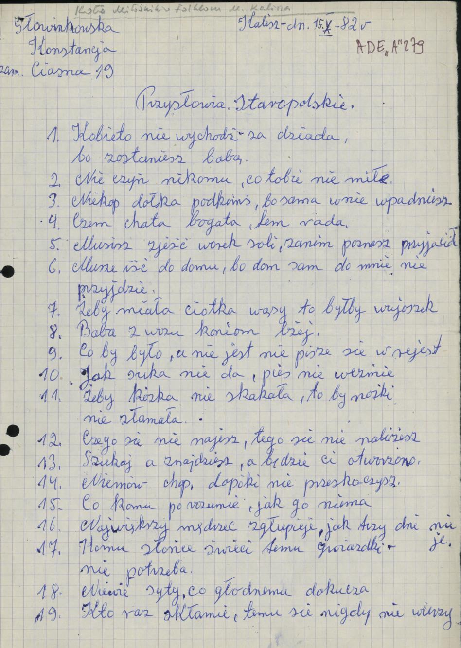 Przysłowia staropolskie