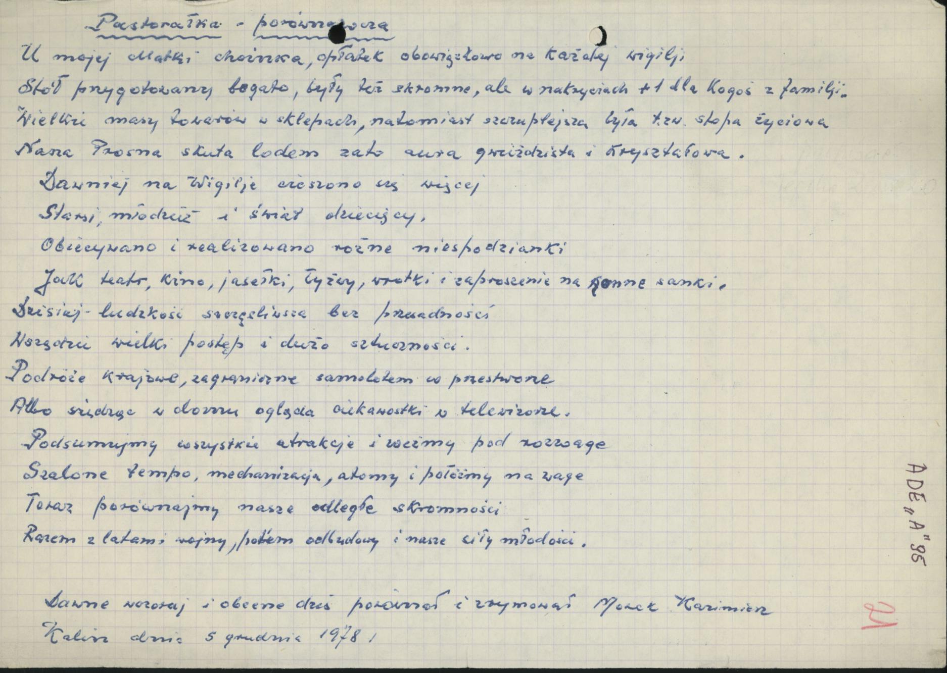 Pastorałka porównawcza