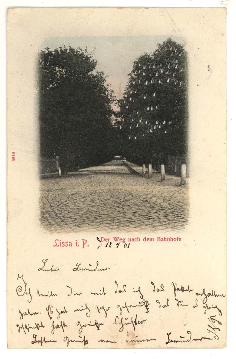 Droga w stronę Dworca Kolejowego w Lesznie