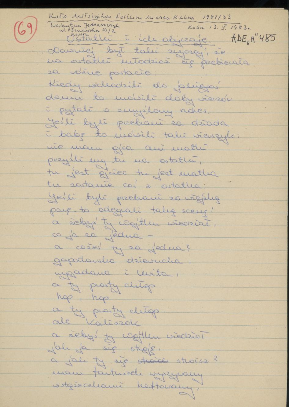 Ostatki i ich obyczaje