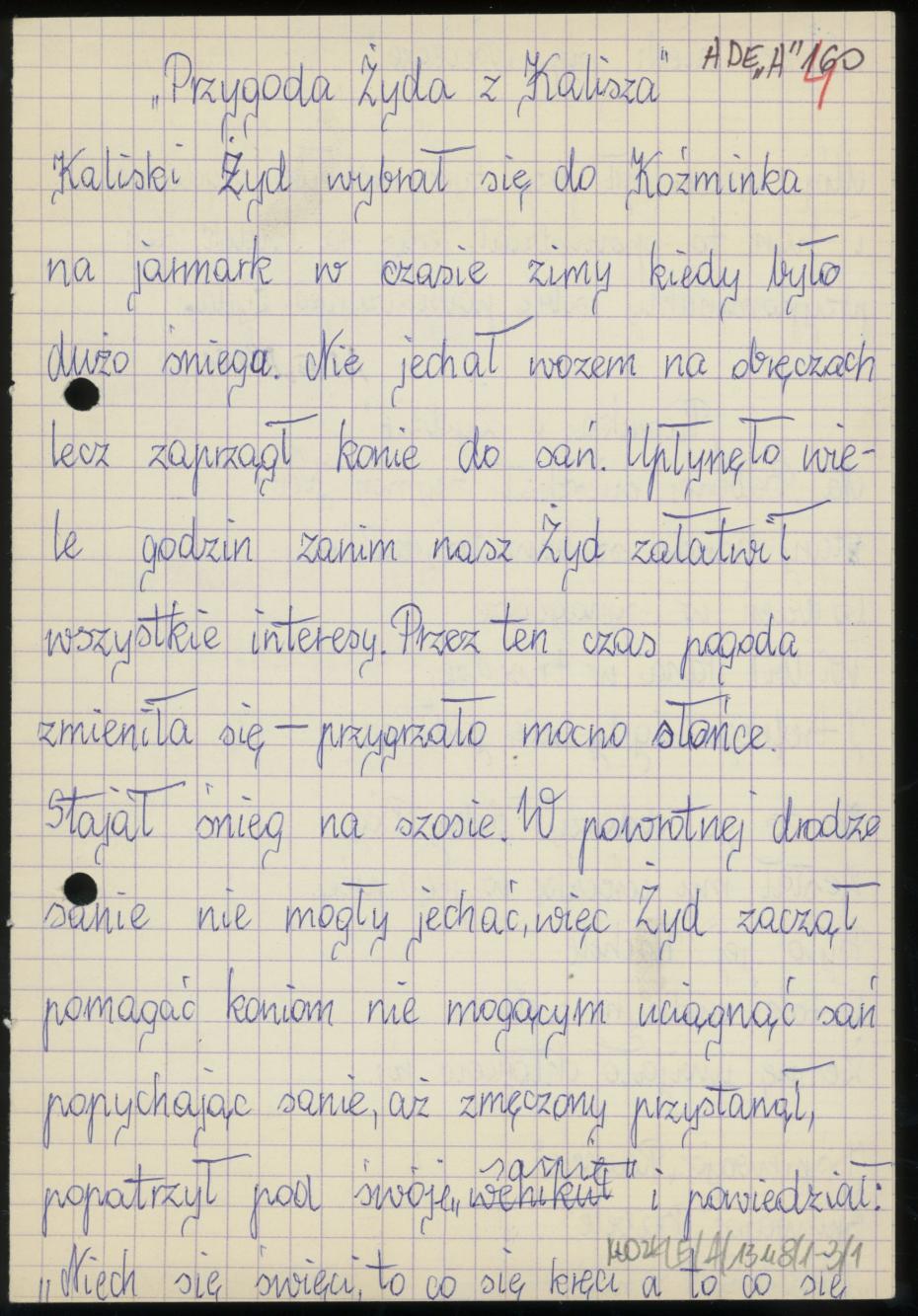 Przygoda Żyda z Kalisza