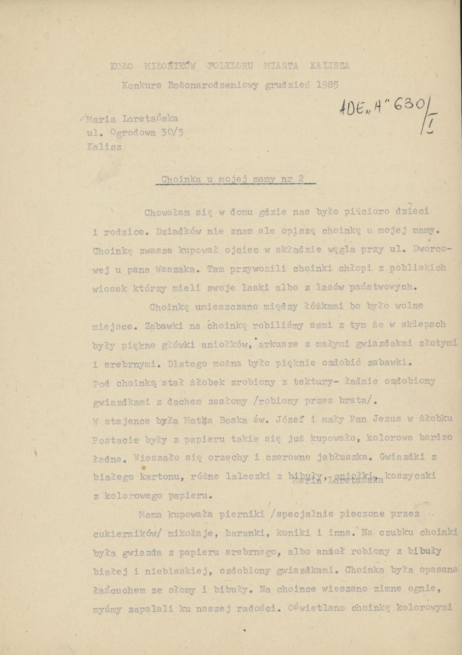 Choinka u mojej mamy nr 2