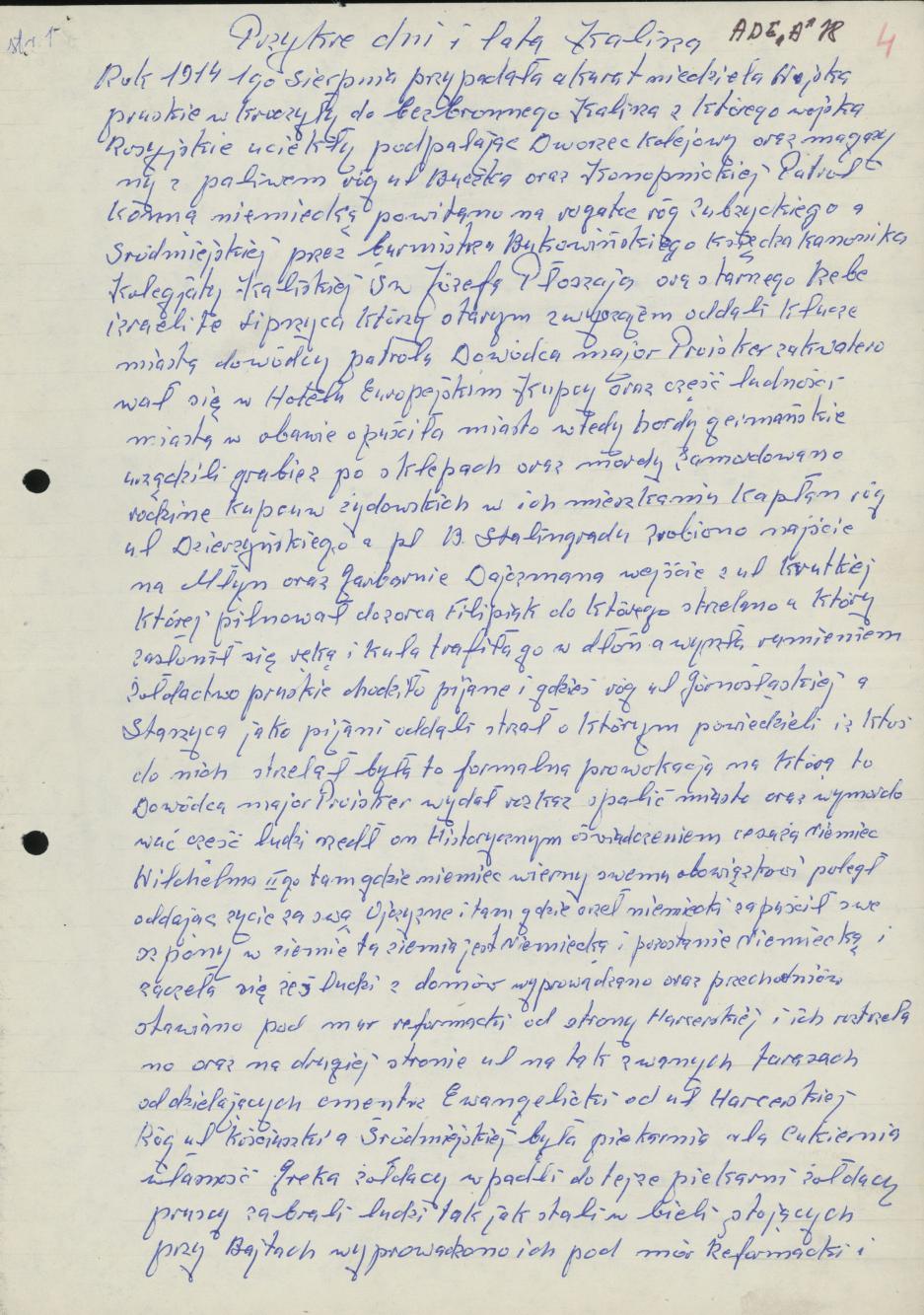 Przykre dni i lata Kalisza