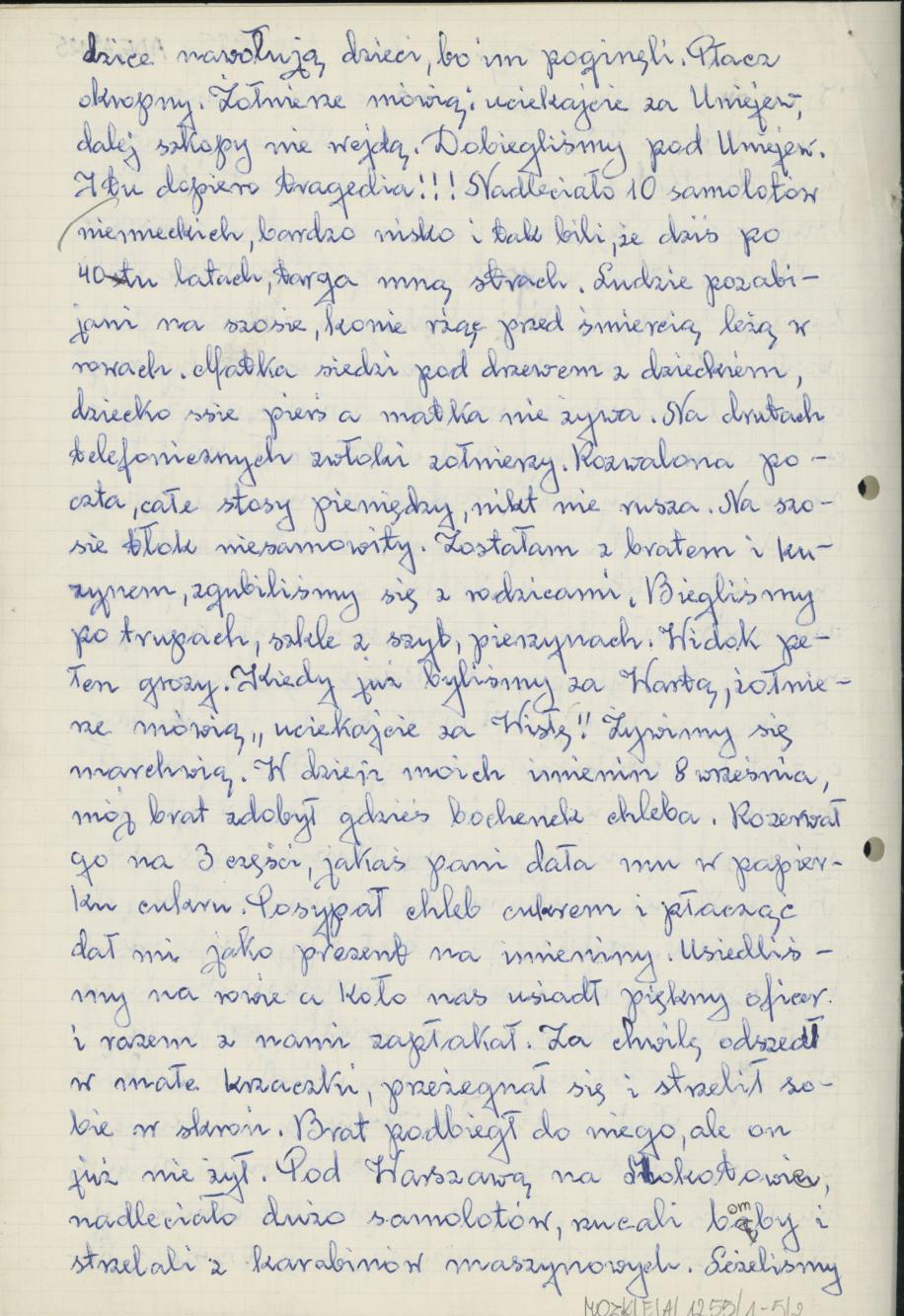 Moja ucieczka w dniu 1 IX 1939 r.