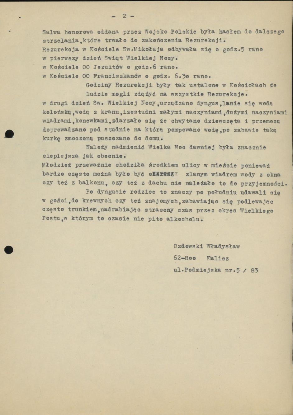 Ostatni tydzień Świąt Wielkiej Nocy