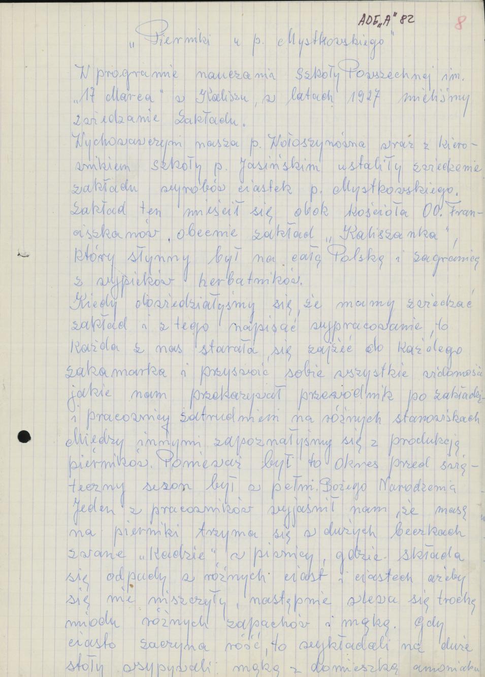 Pierniki u p. Mystkowskiego