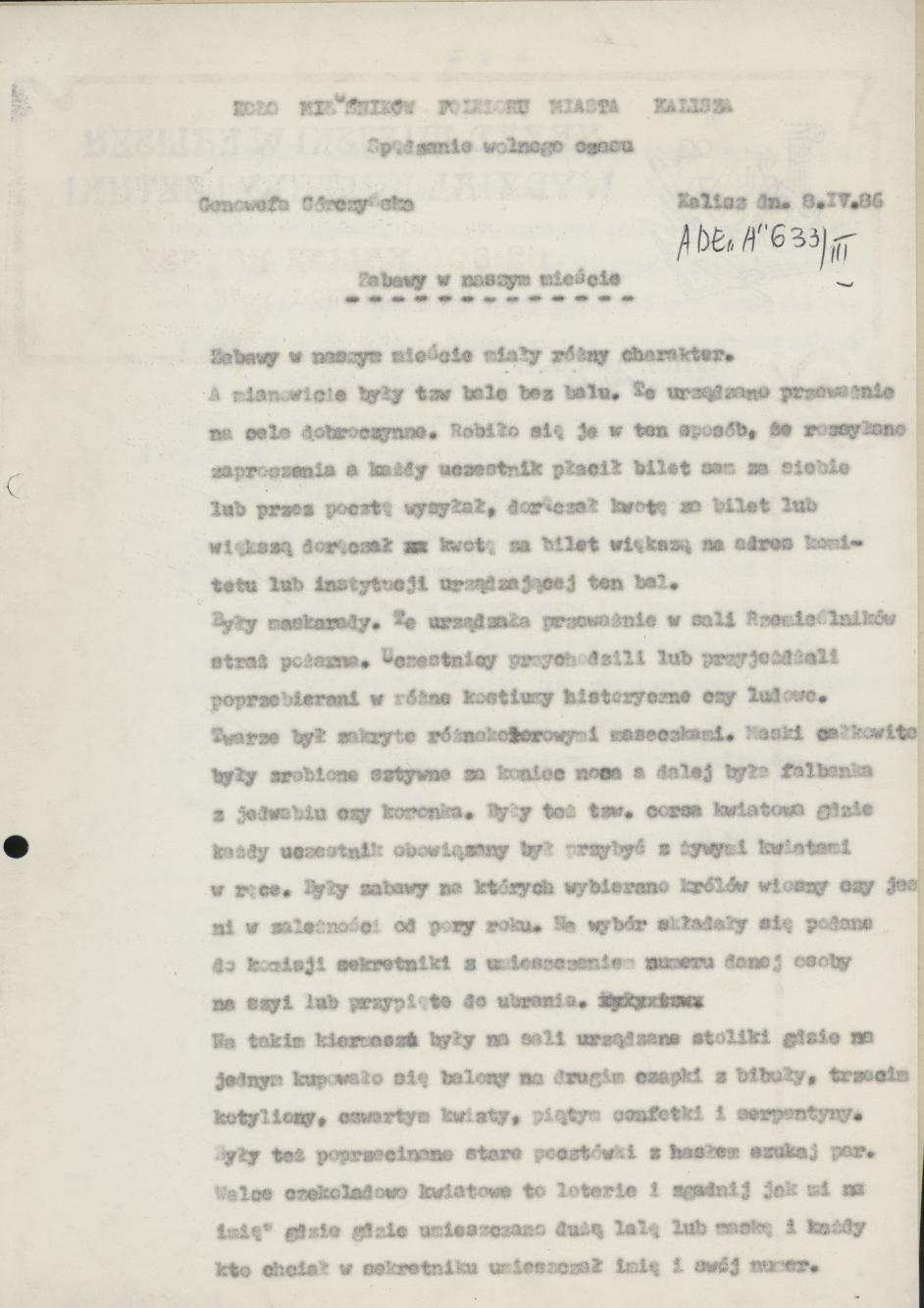 Zabawy w naszym mieście