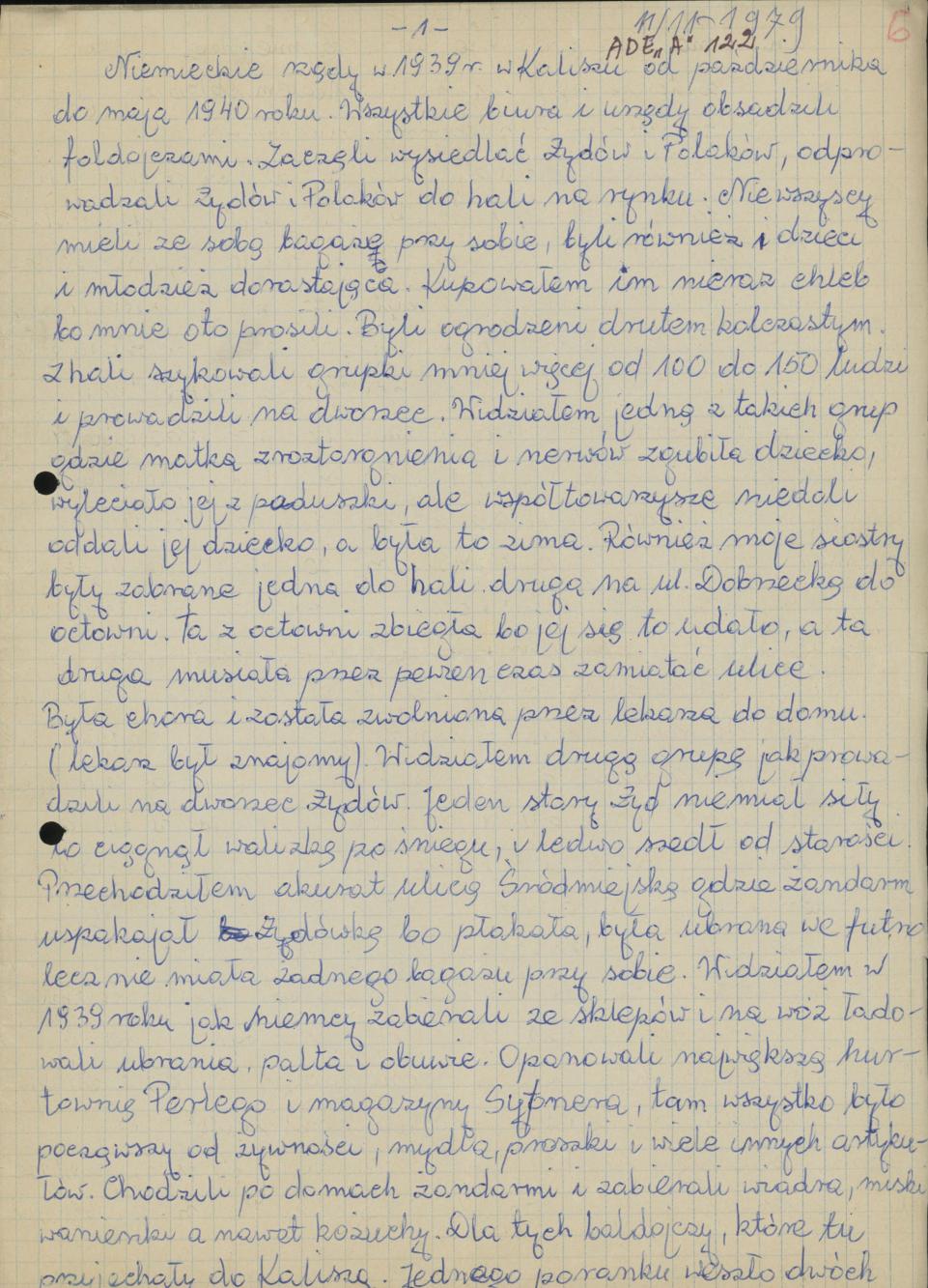 Niemieckie rządy w 1939 r. w Kaliszu