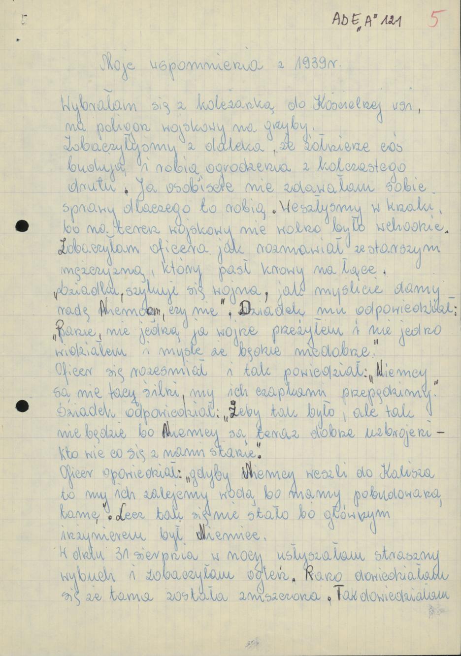 Moje wspomnienia z 1939 r.