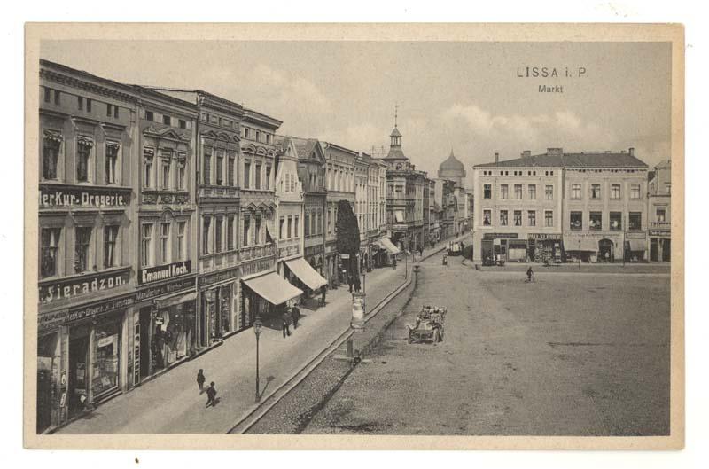 Rynek w Lesznie od strony północno-zachodniej