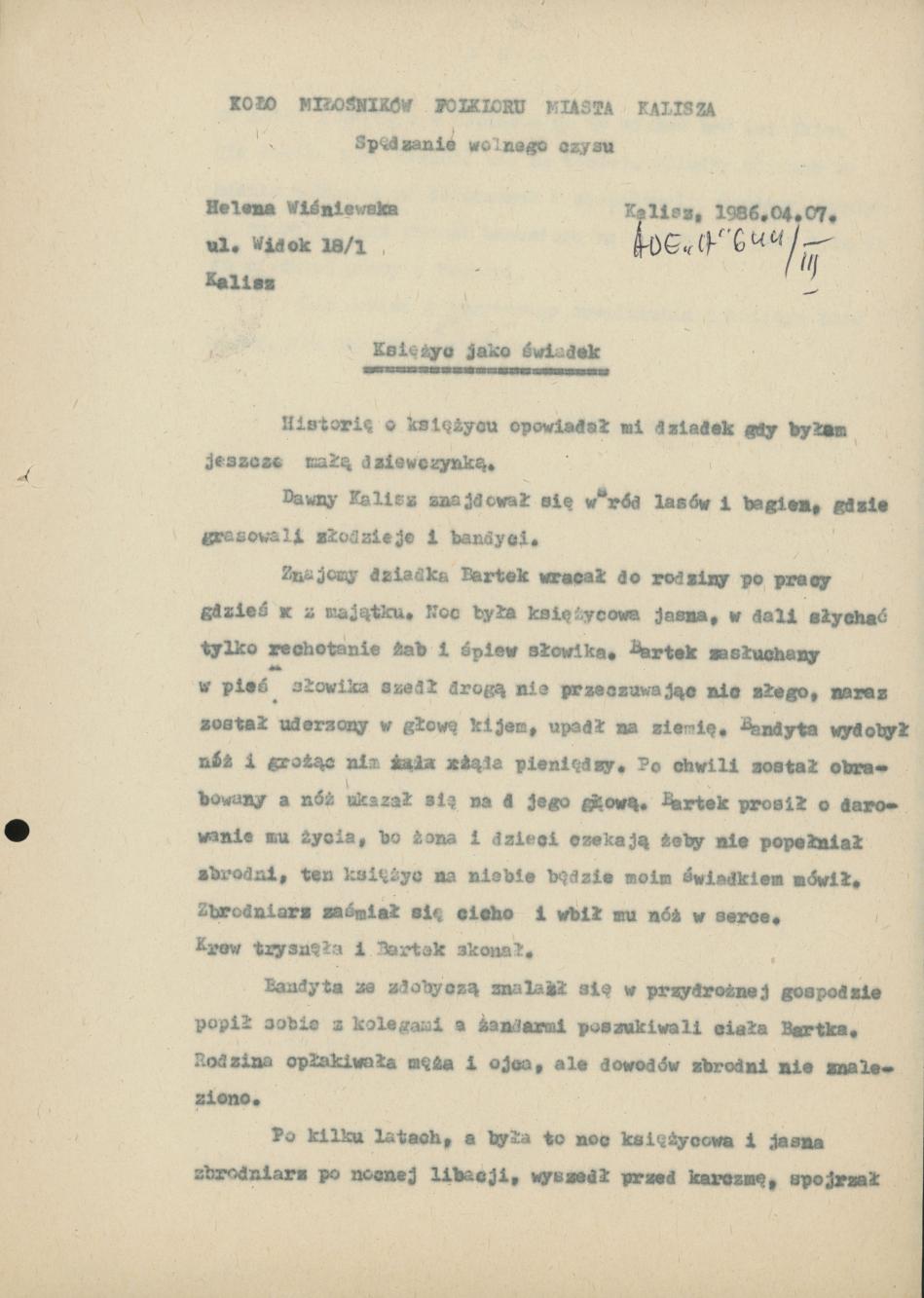 Księżyc jako świadek