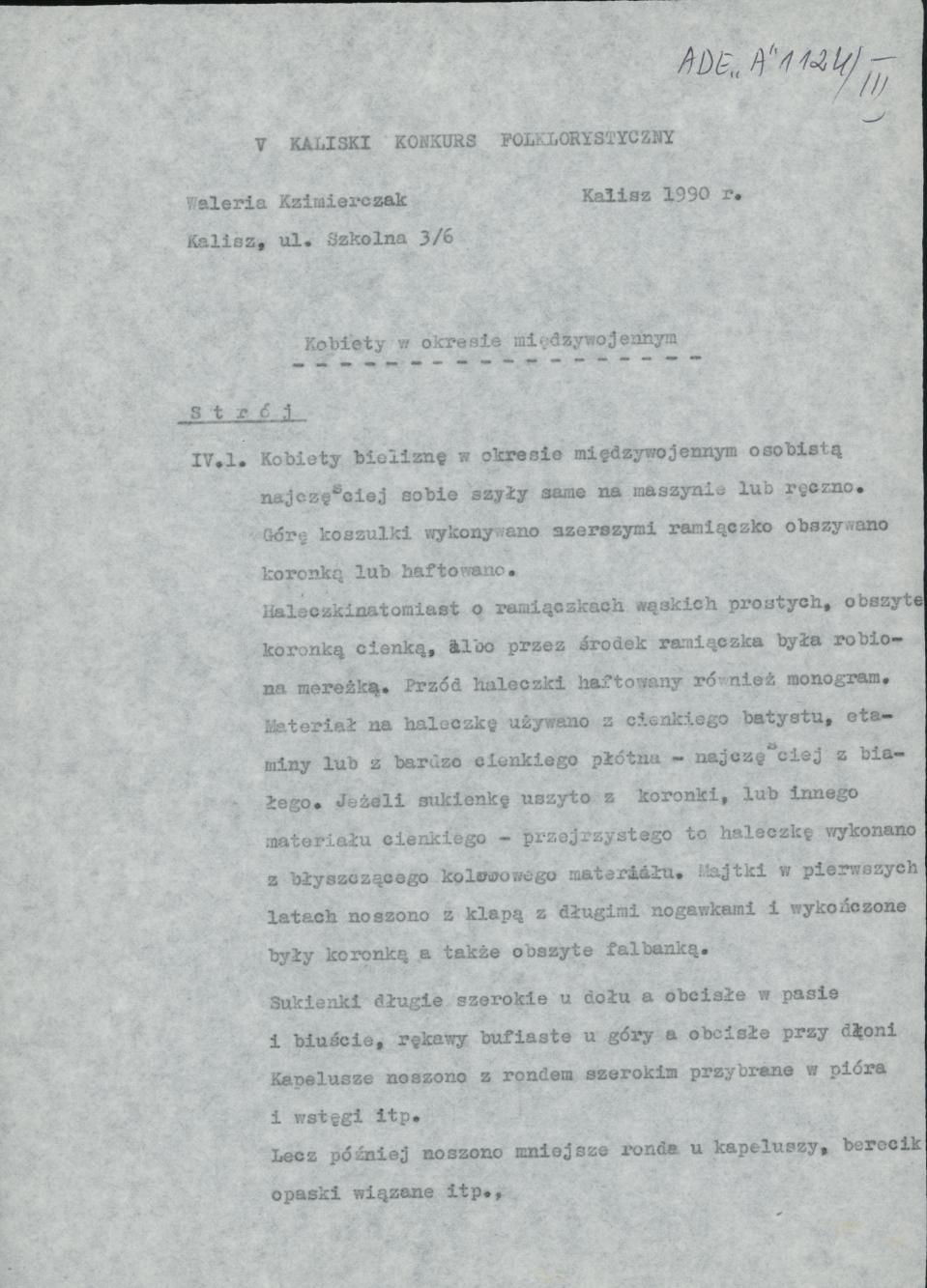 Kobieta - okres 20-lecia międzywojennego