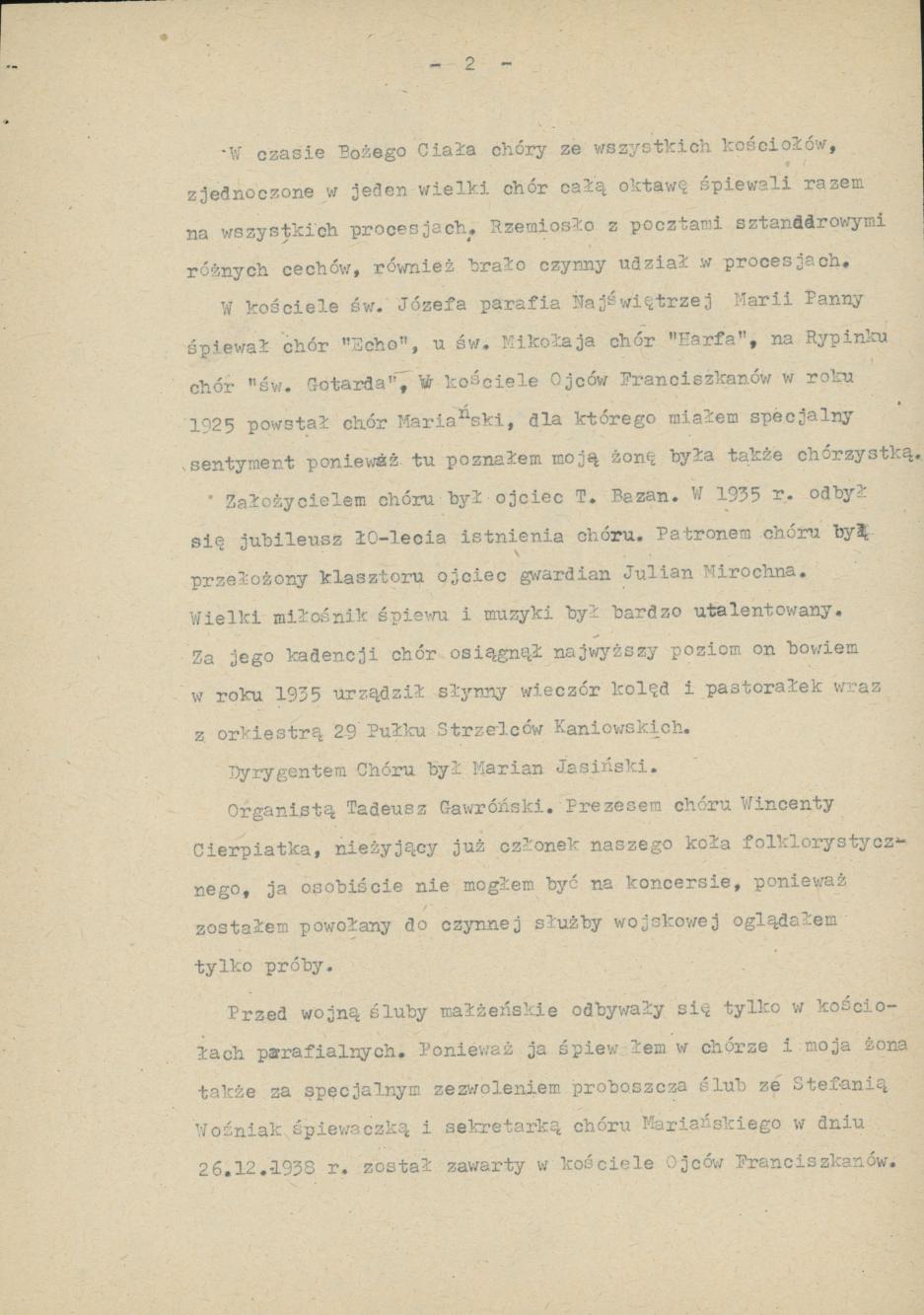 Chóry kaliskie w czasie okupacji