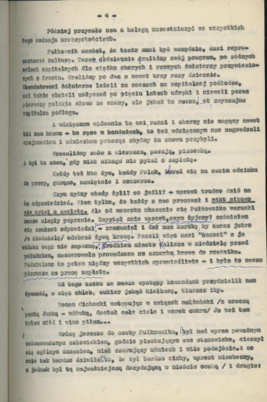 Z pamiętnika aktorki, Sylwii Dławichowskiej