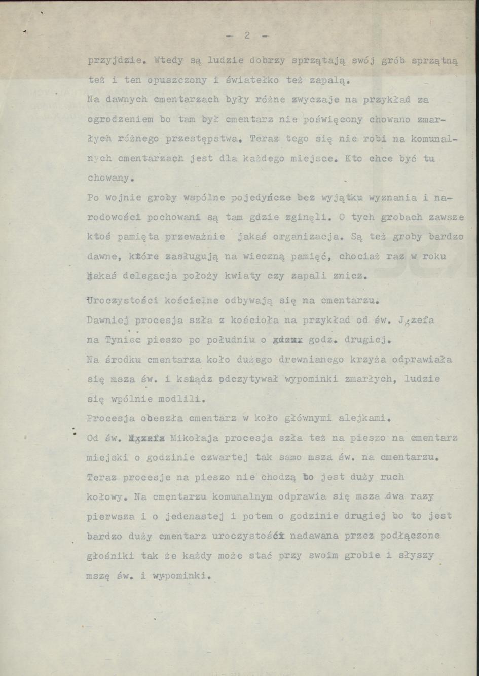 Porządkowanie grobów na dzień zmarłych