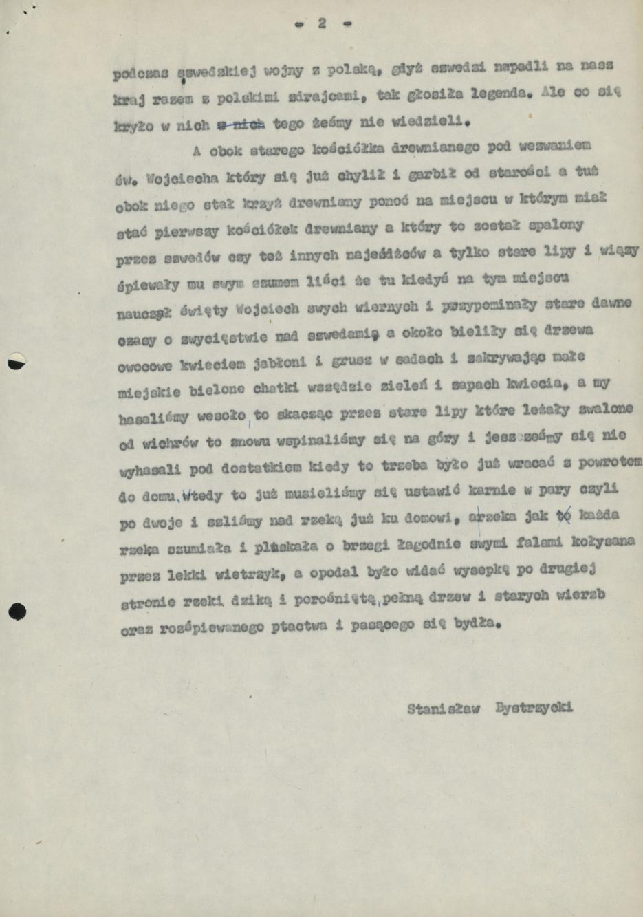 Moja pierwsza wycieczka nad Prosnę ok 1913 r.