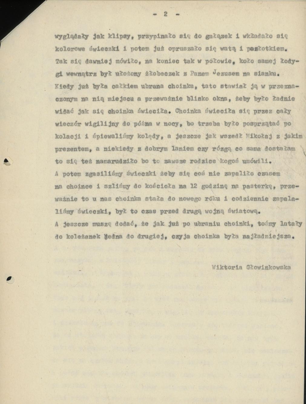 Choinka u mojej mamy