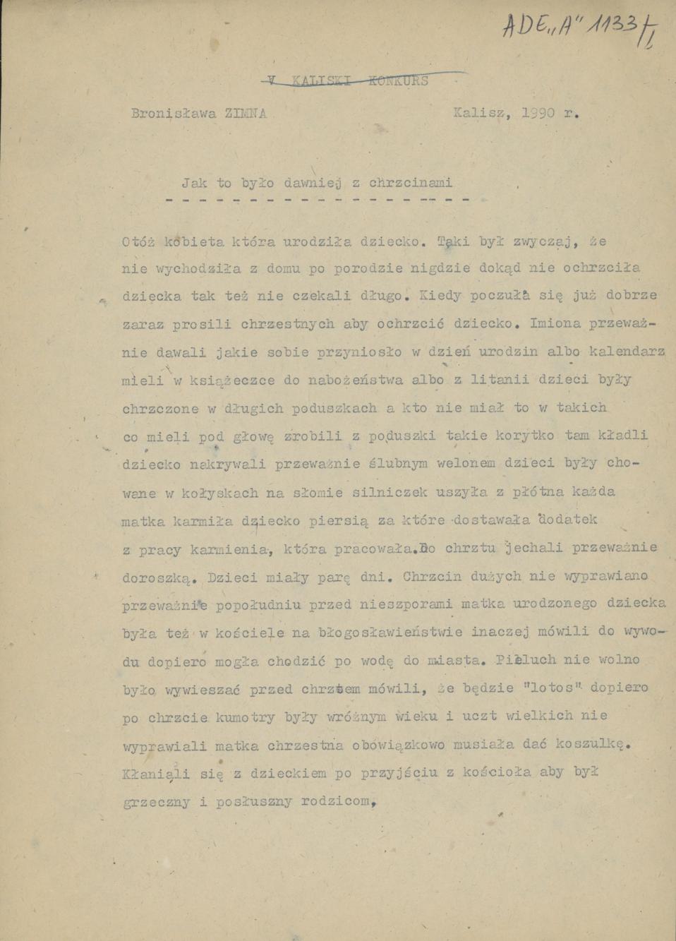 Jak to było dawniej z chrzcinami