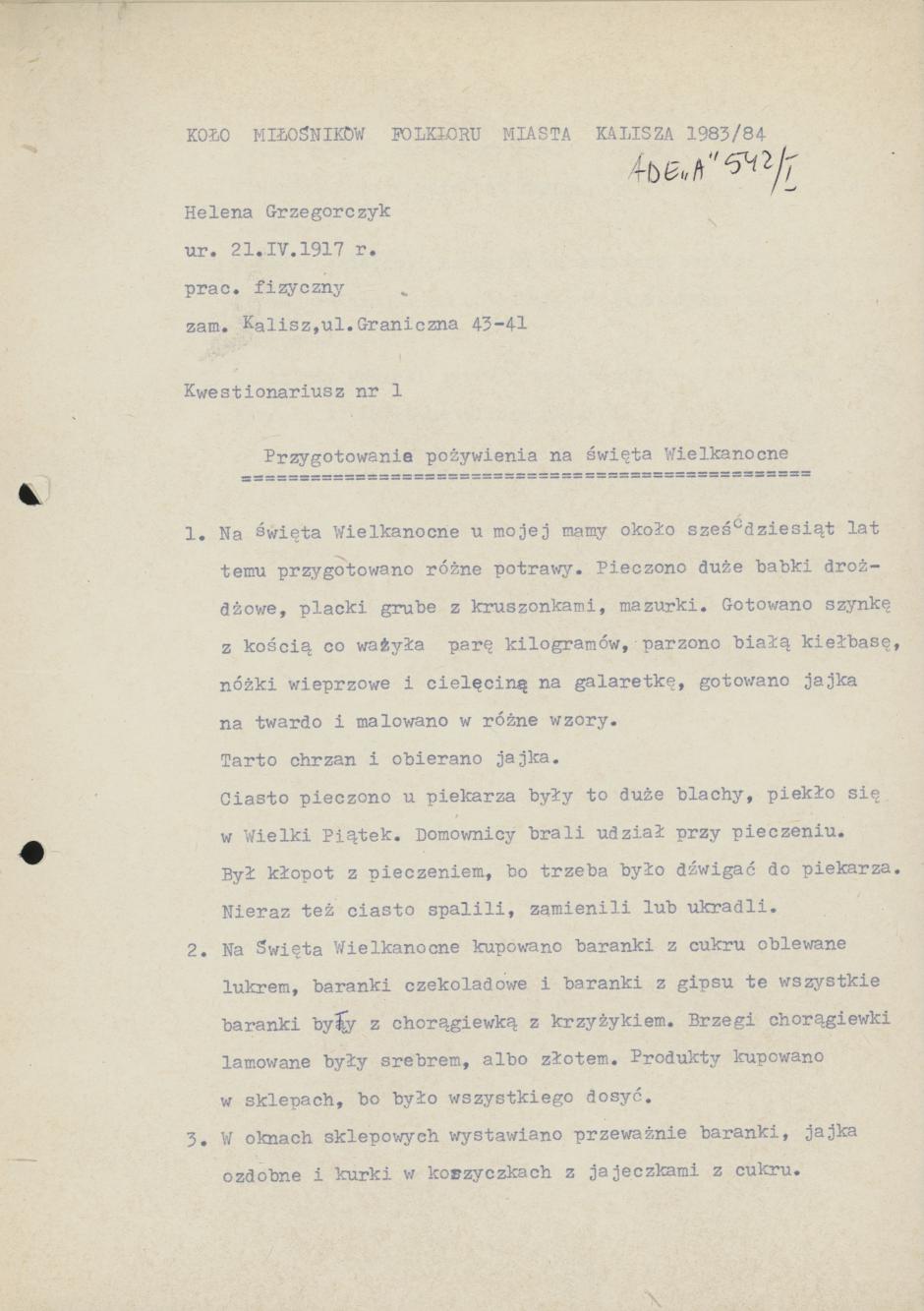 Przygotowanie pożywienia na Święta Wielkanocne