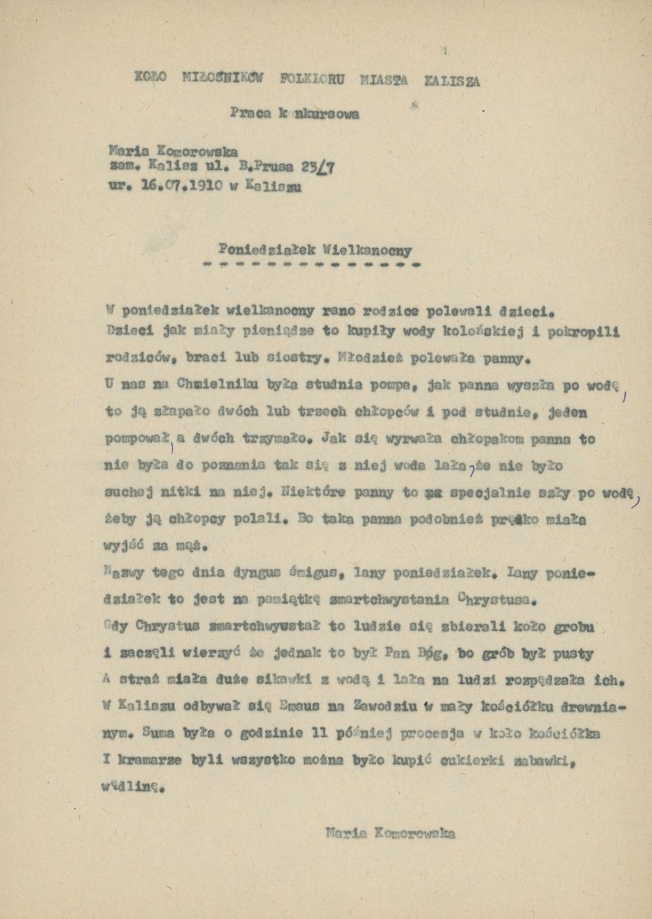 Poniedziałek wielkanocny