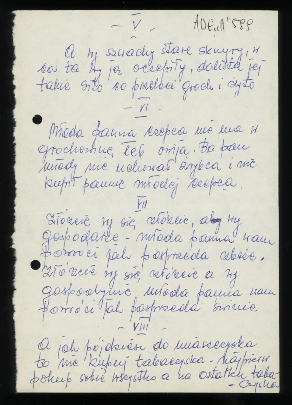 Przyśpiewka do oczepin