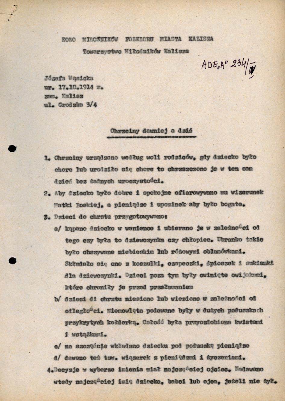 Chrzciny dawniej a dziś