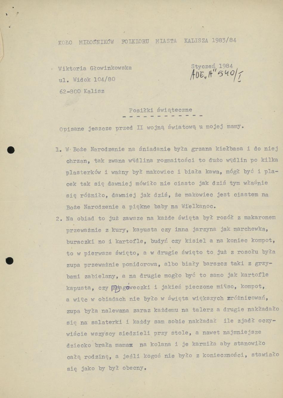 Posiłki świąteczne