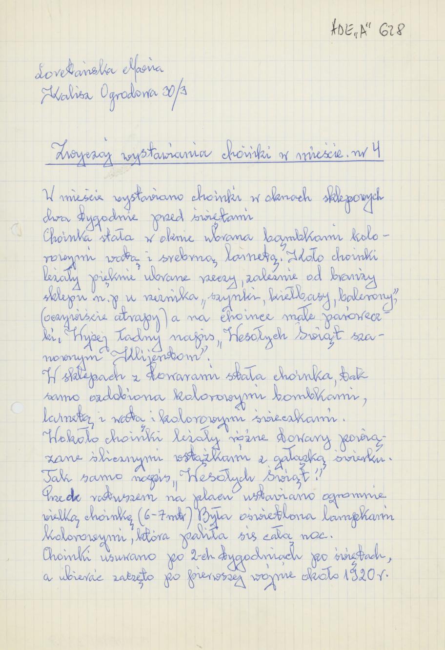 Zwyczaj wystawiania choinki w mieście