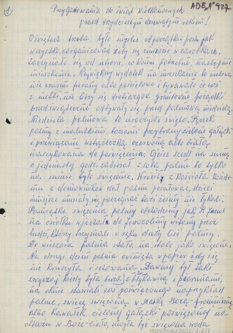 Przygotowania do Świąt Wielkanocnych przed 1939 r.