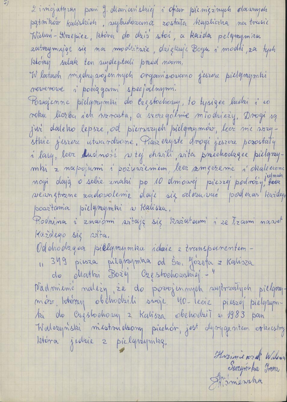 Pielgrzymki piesze z Kalisza do Częstochowy - okres przedwojenny i międzywojenny