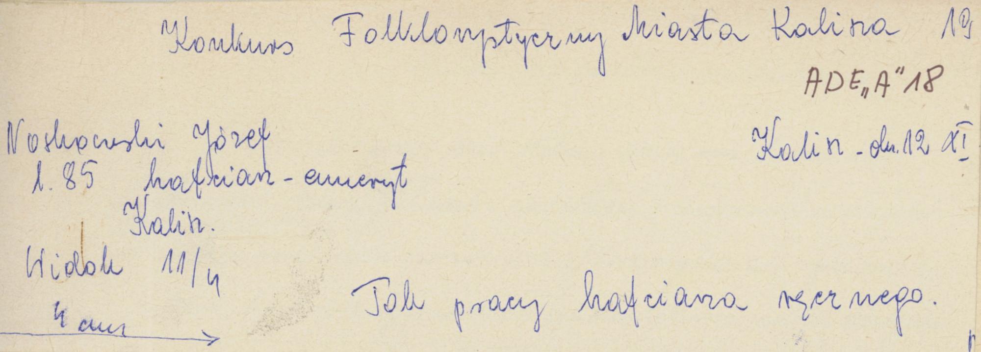 Tok pracy hafciarza ręcznego